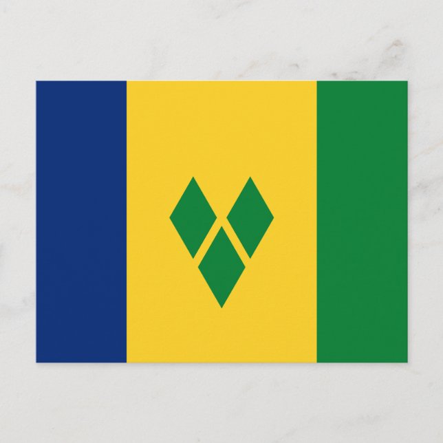 Saint Vincent-flagga Vykort (Framsida)