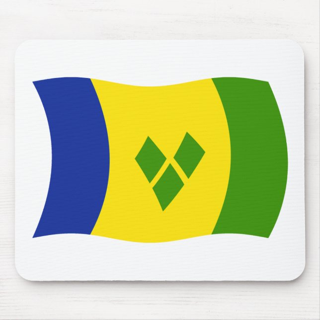 Saint Vincent Grenadinerna Flagga Musmattor (Framsidan)
