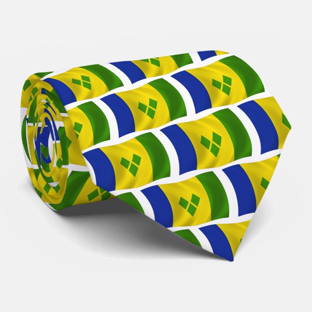 Saint Vincent Grenadines Flagga Tie Slips (Rullad)