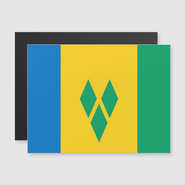 Saint Vincent och Grenadinerna - Flagga - (Fram/baksida)