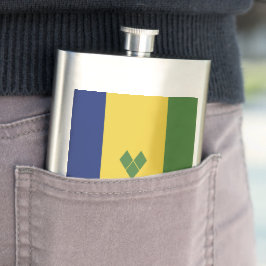 Saint Vincent och Grenadinerna-flagga Fickplunta