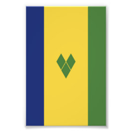 Saint Vincent och Grenadinerna-flagga Fototryck