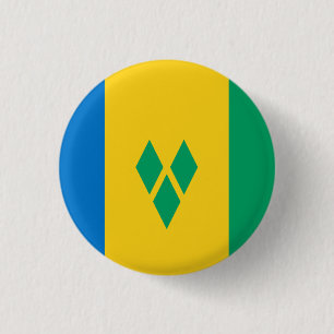 Saint Vincent och Grenadinerna-Flagga Knapp