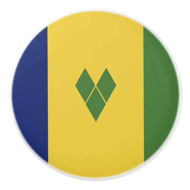 Saint Vincent och Grenadinerna-flagga Knopp (Framsidan)