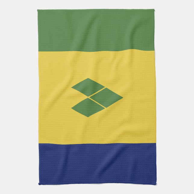 Saint Vincent och Grenadinerna-flagga Kökshandduk (Vertikal)