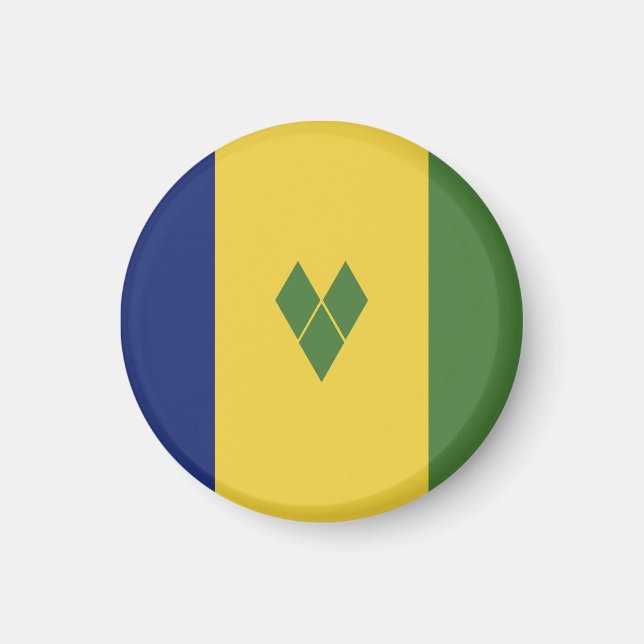 Saint Vincent och Grenadinerna-flagga Magnet (Framsidan)