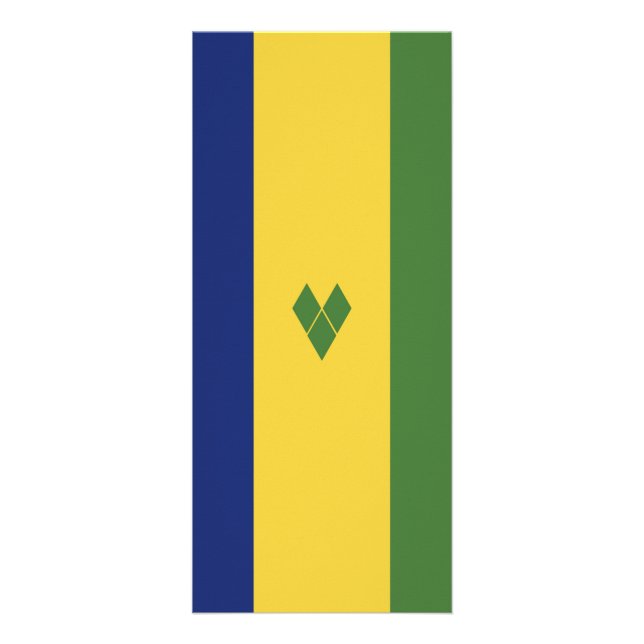 Saint Vincent och Grenadinerna-flagga Reklamkort (Framsidan)