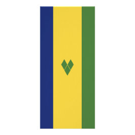 Saint Vincent och Grenadinerna-flagga Reklamkort