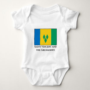 Saint Vincent och Grenadinerna-Flagga T Shirt