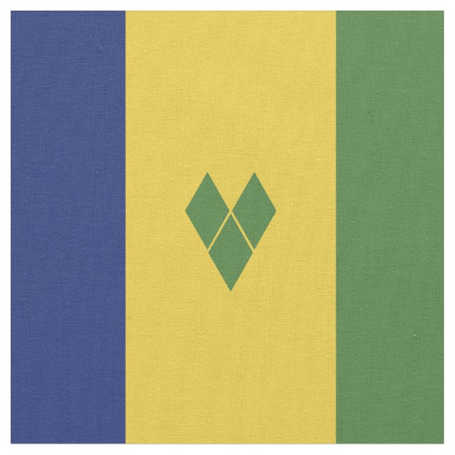 Saint Vincent och Grenadinerna-flagga Tyg (Närbild)