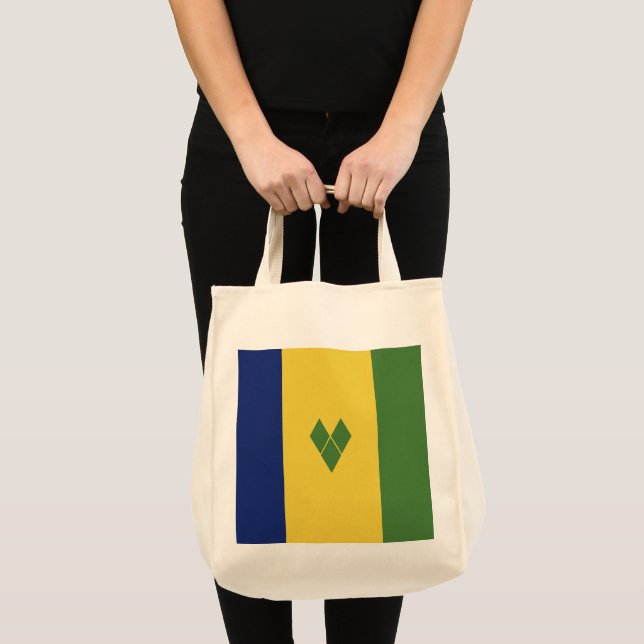 Saint Vincent och Grenadinerna-flagga Tygkasse (Framsida (produkt))