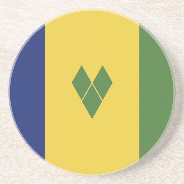 Saint Vincent och Grenadinerna-flagga Underlägg (Framsidan)