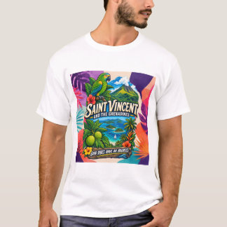 Saint Vincent och Grenadinerna Goda Vibrationer Ha T Shirt
