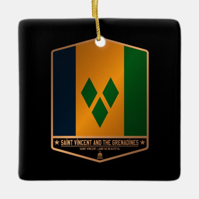 Saint Vincent och Grenadinerna Julgransprydnad Keramik (Framsida)