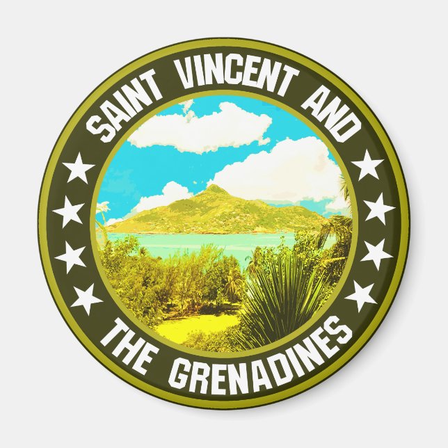Saint Vincent och Grenadinerna Magnet (Framsidan)