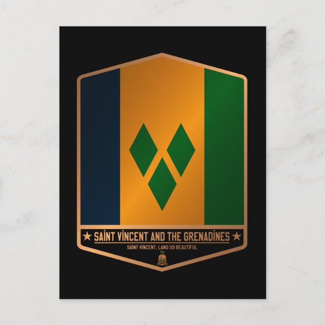 Saint Vincent och Grenadinerna Vykort (Framsida)