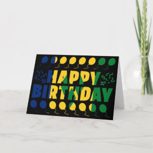 Saint Vincent och Grenadinernas Flagga Birthday Kort