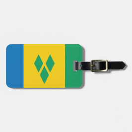 Saint Vincent och Grenadinernas Flagga Luggage Tag Bagagebricka