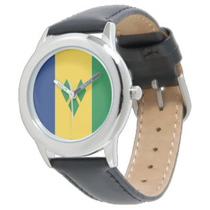 Saint Vincent och Grenadinernas Flagga Vincy Armbandsur