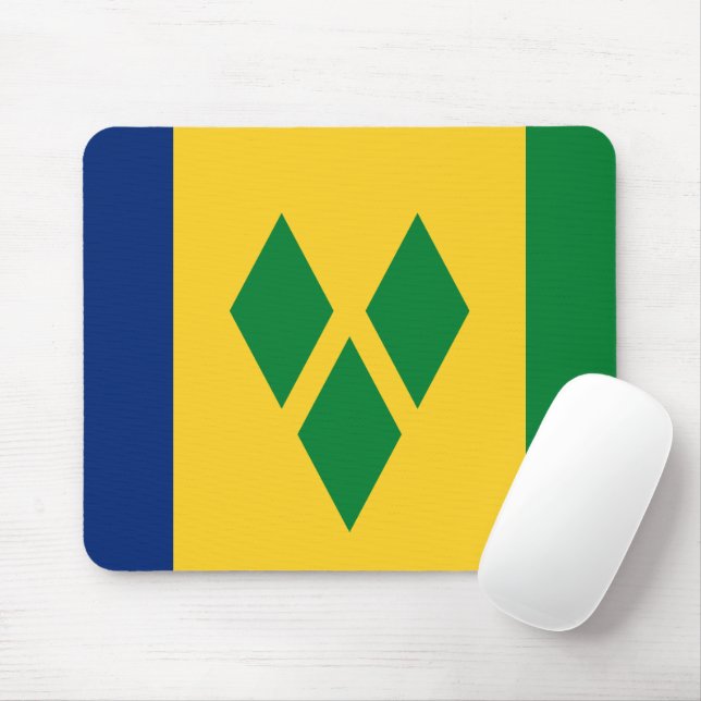 Saint Vincent och Grenadinernas Flagga Vincy Musmatta (Med mus)