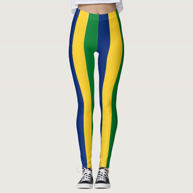 Saint Vincent och Grenadinernas nationella Flagga Leggings (Framsida)