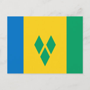 Saint Vincent och Grenadinernas vykort för Flagga