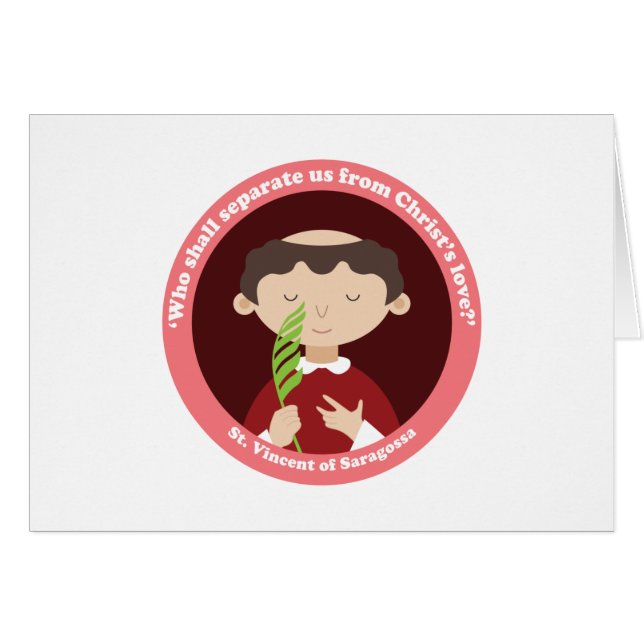 Saint Vincent och Saragossa Hälsningskort (Framsidan Horizontal)