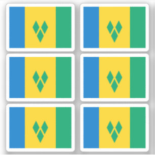 Saint Vincitan flagga Klistermärken