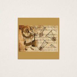 Saint Yared & The Ethiopian Music Instrument Fyrkantigt Visitkort