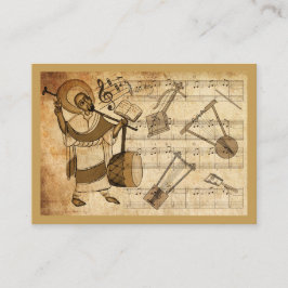 Saint Yared & The Ethiopian Music Instrument Visitkort