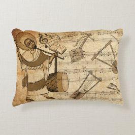 Saint Yared & The Ethiopian Music Instruments Prydnadskudde