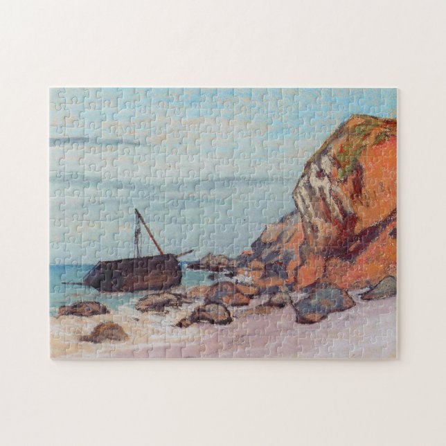 Sainte-Adresse, besökt segelbåt Monet Fine Art Pussel (Horisontell)