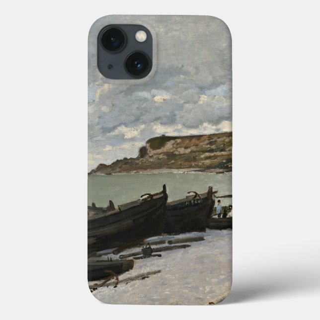 Sainte-Adresse by Monet - Boats Sea Cloudy Himlar (Baksida)