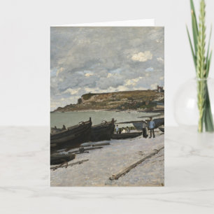 Sainte-Adresse by Monet - Boats Sea Cloudy Himlar Kort