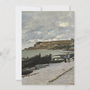 Sainte-Adresse by Monet - Boats Sea Cloudy Himlar Kort