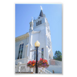 Sainte Anne-kyrkan, Mackinac Island, Michigan Fototryck