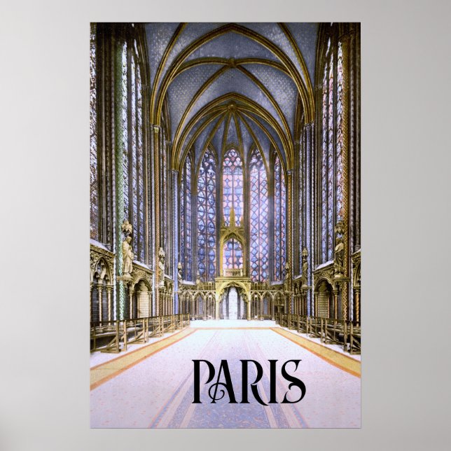 Sainte-Chapelle i Paris (1900) Poster (Framsidan)