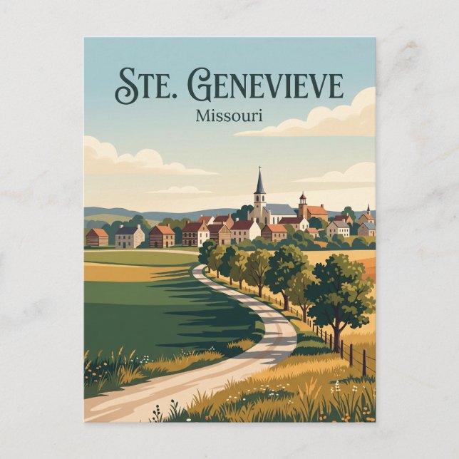 Sainte Genevieve Missouri Vykort (Framsida)