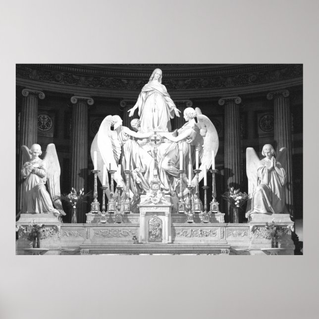 Sainte-Marie-Madeleine Paris Madeleine skulptures Poster (Framsidan)