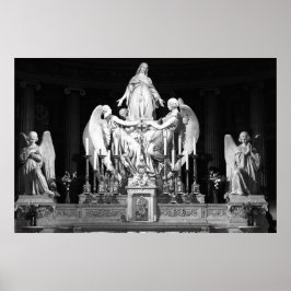 Sainte-Marie-Madeleine sculpture Änglar Paris Poster