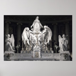 Sainte-Marie-Madeleine sculpture Änglar Paris Poster