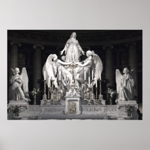 Sainte-Marie-Madeleine sculpture Änglar Paris Poster