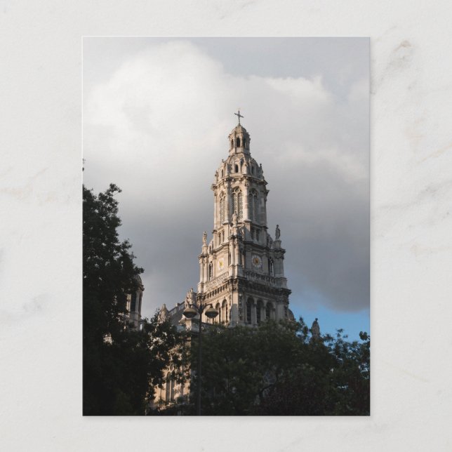 Sainte-Trinité Church Torn, Paris Vykort (Framsida)