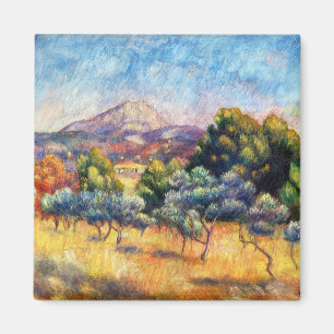 Sainte-Victoire Mountain av Pierre-Auguste Renoir Magnet