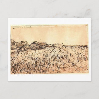 Saintes-Maries med Cemetery, Van Gogh Fine Art Vykort