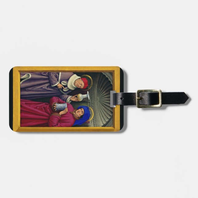 Saints Cosmas och Damian av Jean Bourdichon Bagagebricka (Horisontell Framsida)