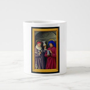 Saints Cosmas och Damian av Jean Bourdichon Jumbo Mugg