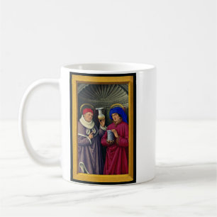 Saints Cosmas och Damian av Jean Bourdichon Kaffemugg