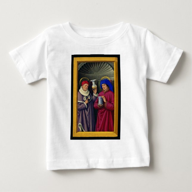 Saints Cosmas och Damian av Jean Bourdichon T Shirt (Framsida)