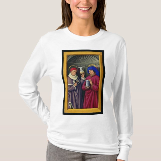 Saints Cosmas och Damian av Jean Bourdichon T Shirt (Framsida)
